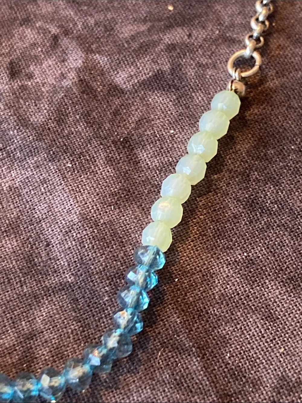 Multi Strand Crystal Bead & Pendant Necklace